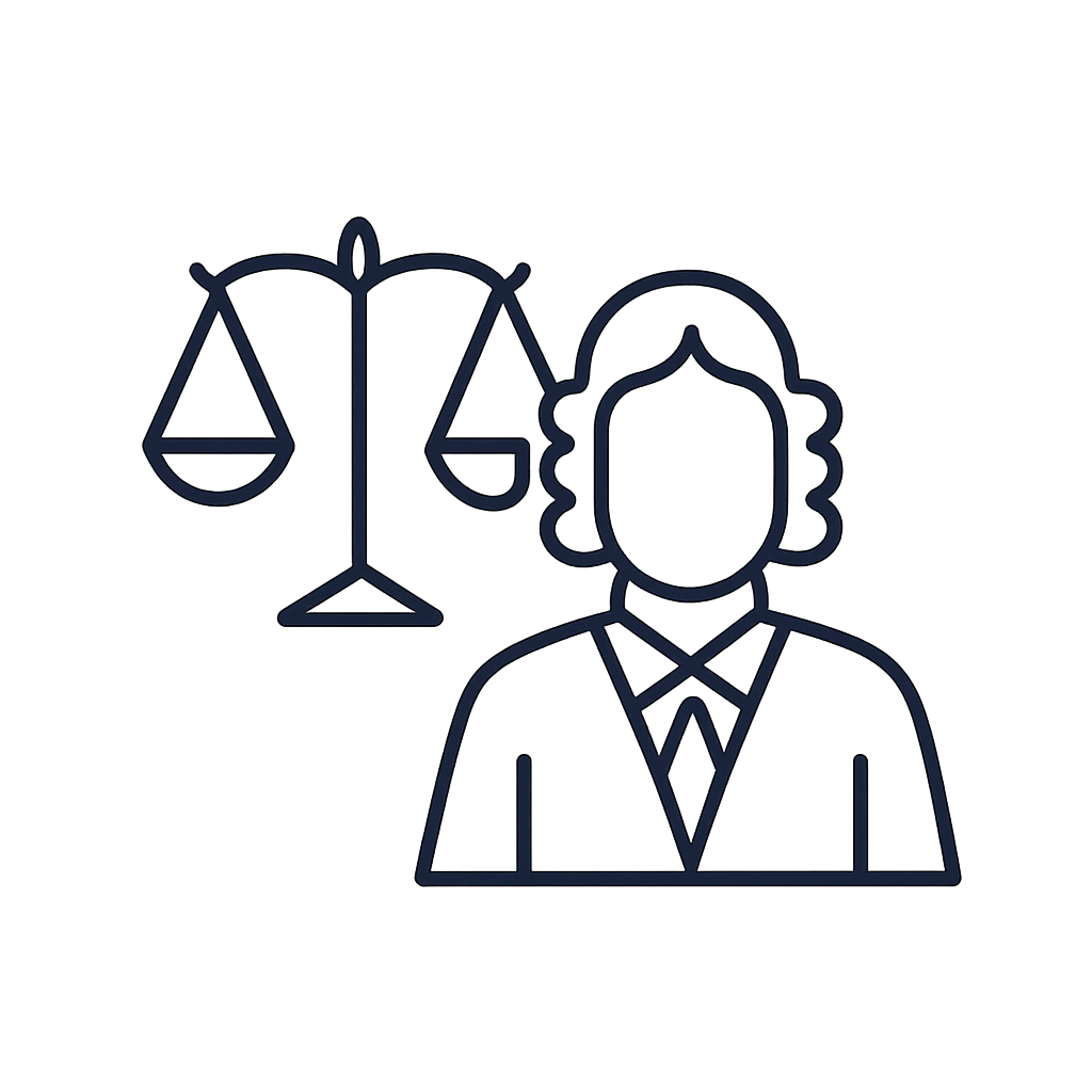 A imagem é de um conjunto de balanças de uma ponta de outra com uma silhueta de um homem vestido com um terno e um colarinho.